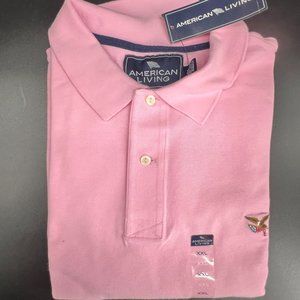 NWT American Living Men's Pink Polo